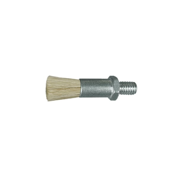 3/8 D Body Horsehair Fill .063 Orifice Male Thread Flow Thru Brush, PK6
